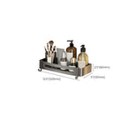 Gray contemporary bathroom accessory set bathroom shelf/towel holder & bathrobe hook incl.
