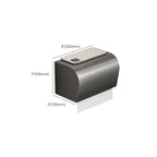 Gray contemporary bathroom accessory set Bathroom shelf/towel holder & bathrobe hook incl.