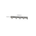 Gray contemporary bathroom accessory set bathroom shelf/towel holder & bathrobe hook incl.