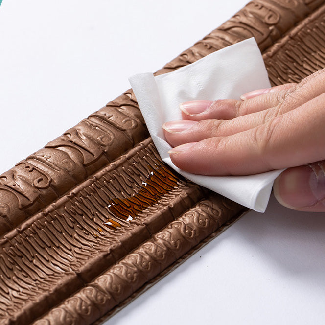 Plastic wall cladding peel and attach wall cladding with waterproof