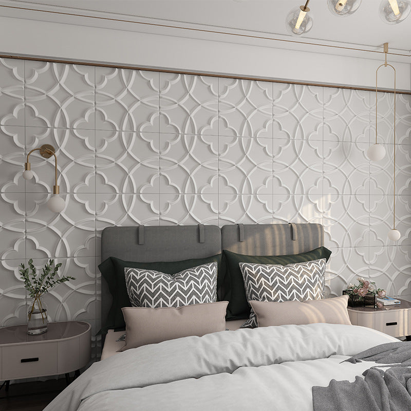 Modern square wall panel Peel and stick texture pattern wall covering