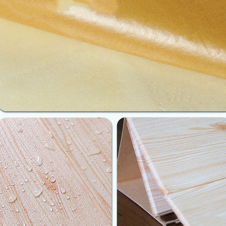 Modern Wall Paneling Peel and Stick Wood Look Design Rectangular Wall Paneling