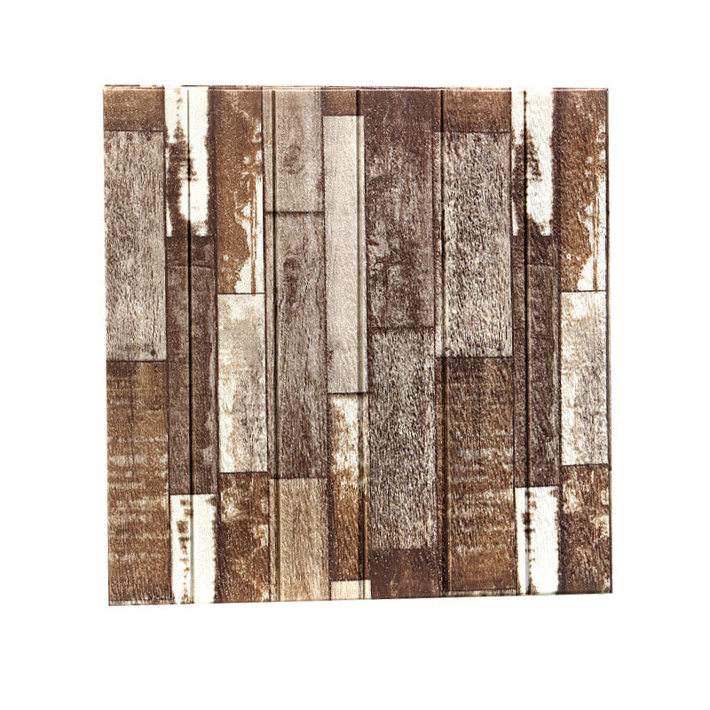 Modern Wall Paneling Peel and Stick Wood Look Design Rectangular Wall Paneling