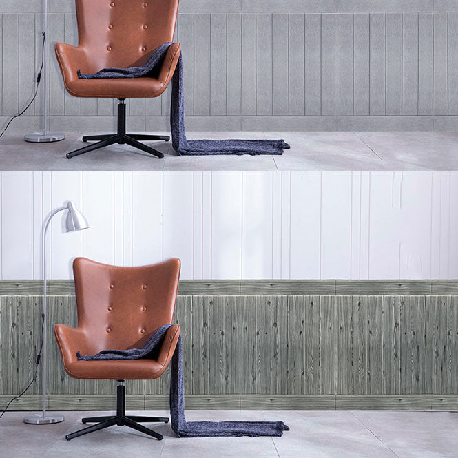 Modern Wall Paneling Peel and Stick Wood Look Design Rectangular Wall Paneling