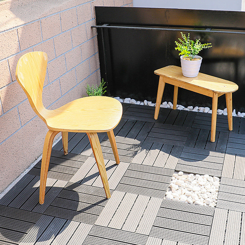 Floor Bullnose Click Lock Wire Brushed Wood Tiles