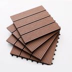 Floor Bullnose Click Lock Wire Brushed Wood Tiles