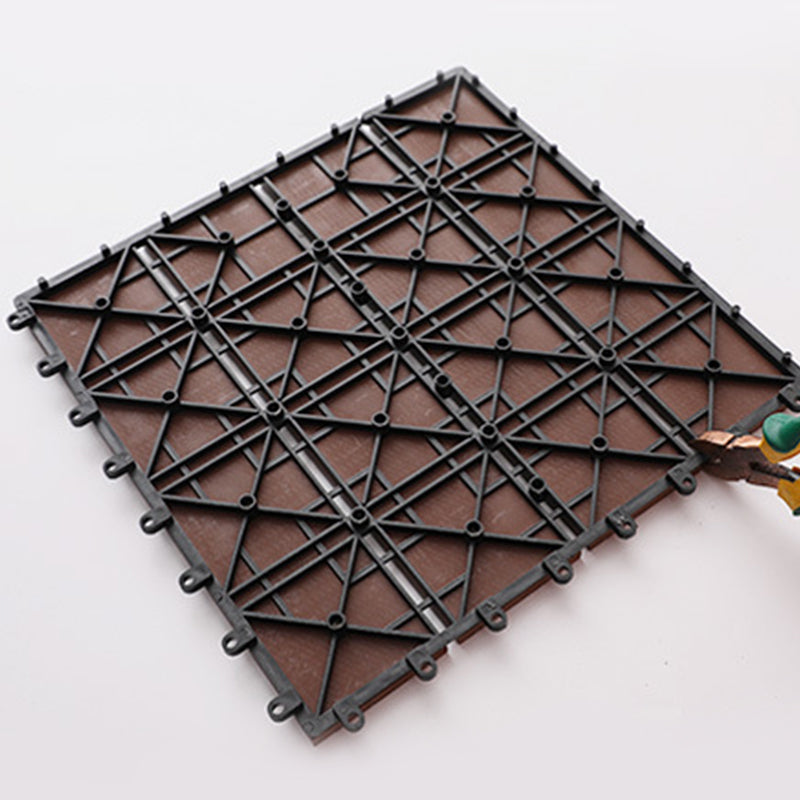 Floor Bullnose Click Lock Wire Brushed Wood Tiles