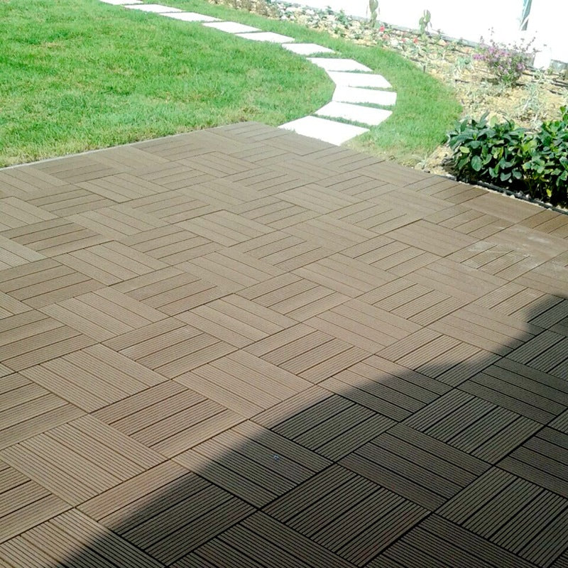 Floor Bullnose Click Lock Wire Brushed Wood Tiles
