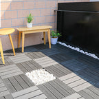 Floor Bullnose Click Lock Wire Brushed Wood Tiles