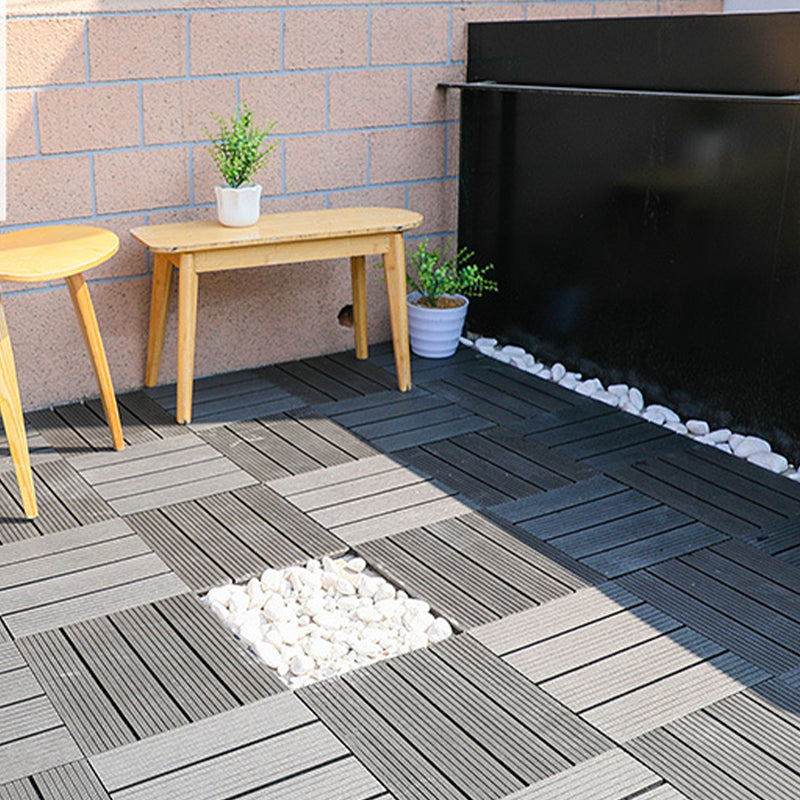 Floor Bullnose Click Lock Wire Brushed Wood Tiles