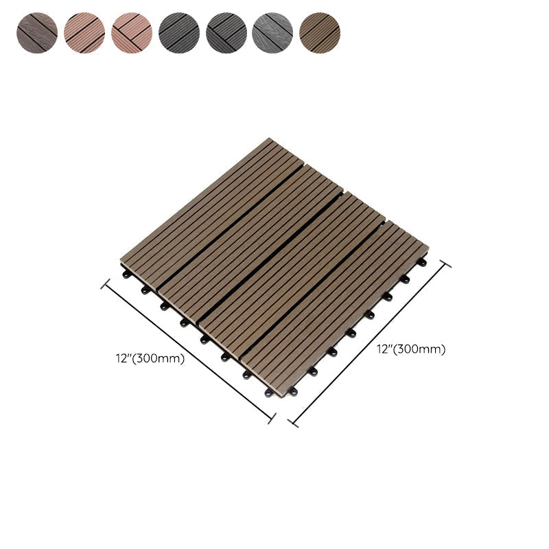 Floor Bullnose Click Lock Wire Brushed Wood Tiles