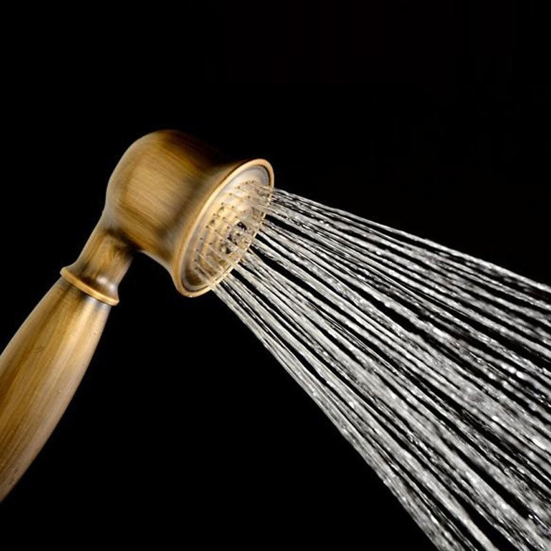 All-Copper Single-Function Handheld Showerhead European Style Antique Rain Showerhead