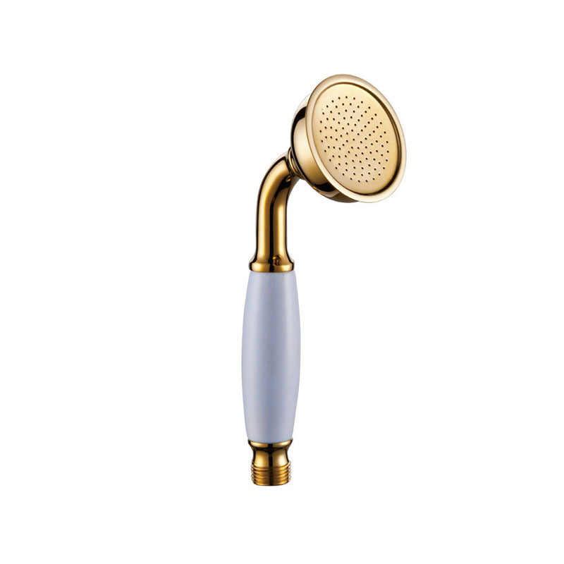 All-Copper Single-Function Handheld Showerhead European Style Antique Rain Showerhead