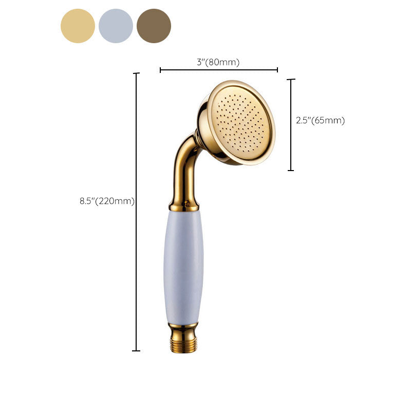 All-Copper Single-Function Handheld Showerhead European Style Antique Rain Showerhead