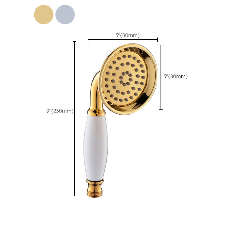 All-Copper Single-Function Handheld Showerhead European Style Antique Rain Showerhead