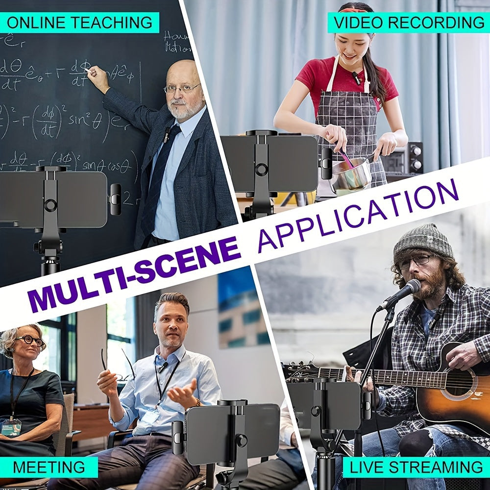 Wireless Lavalier Microphone for Video Recordings and Livestreaming – Compact Design with High Sound Quality and USB-C Connection