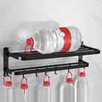 Matt black bathroom accessory set Modern bathroom accessory hardware set