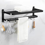 Matte black bathroom accessory set Modern bathroom accessory hardware set