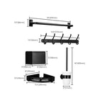 Matt Black Bathroom Accessory Set Modern Bathroom Accessory as Individual Piece or as Set