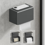 Modernism Aluminum Bathroom Accessories Set Gray Metal Bathroom Set with Towel Holder/Bath Shelf