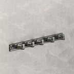Modernism Aluminum Bathroom Accessories Set Gray Metal Bathroom Set with Towel Holder/Bath Shelf