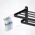 Black modern bathroom accessory set stainless steel bathroom fittings