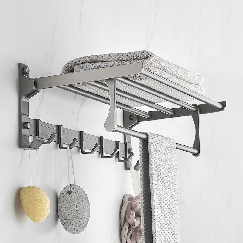 Modern Chrome Bathroom Accessories Set Aluminum Bathroom Fixtures Set
