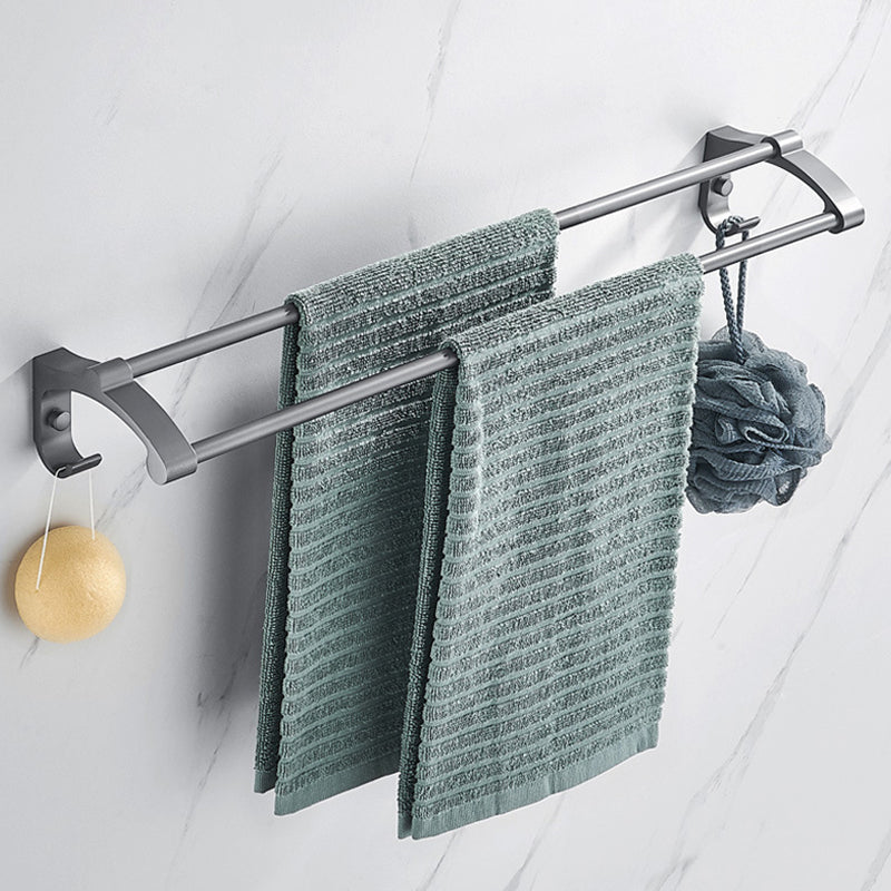 Modern Chrome Bathroom Accessories Set Aluminum Bathroom Fittings Set
