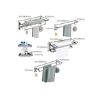 Modern Chrome Bathroom Accessories Set Aluminum Bathroom Fittings Set