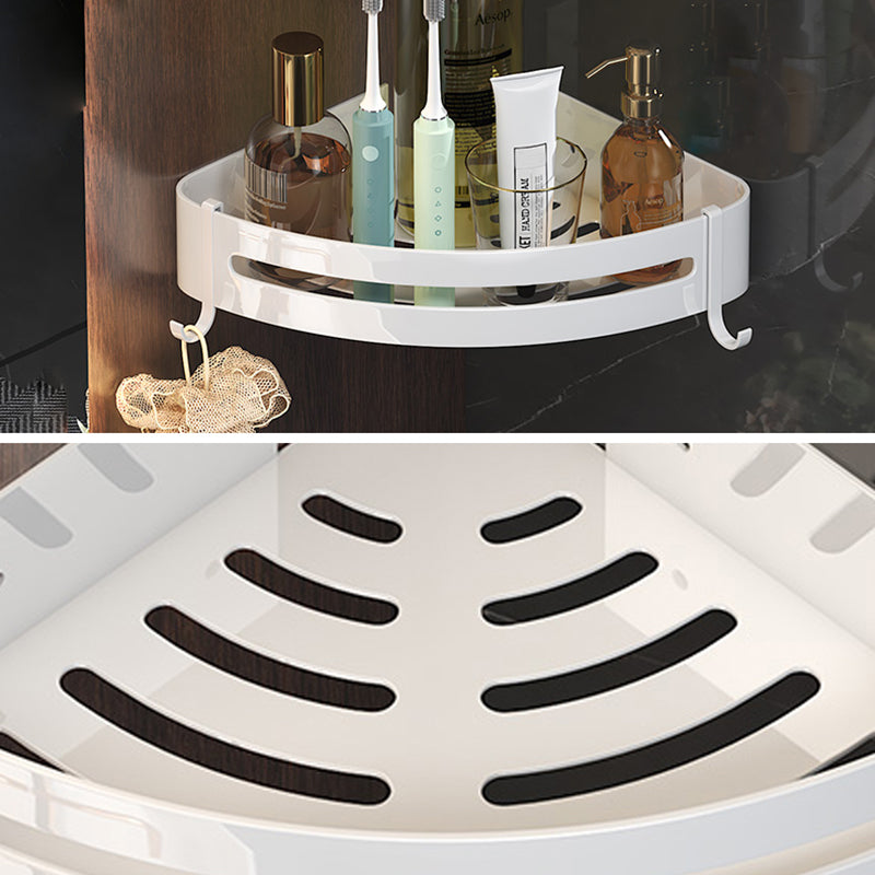 Modern white bathroom accessories as a single piece or in a set made of metal