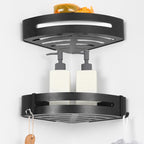 Modern Matt Black Bathroom Shelf Paper Holder Bathroom Accessory Set