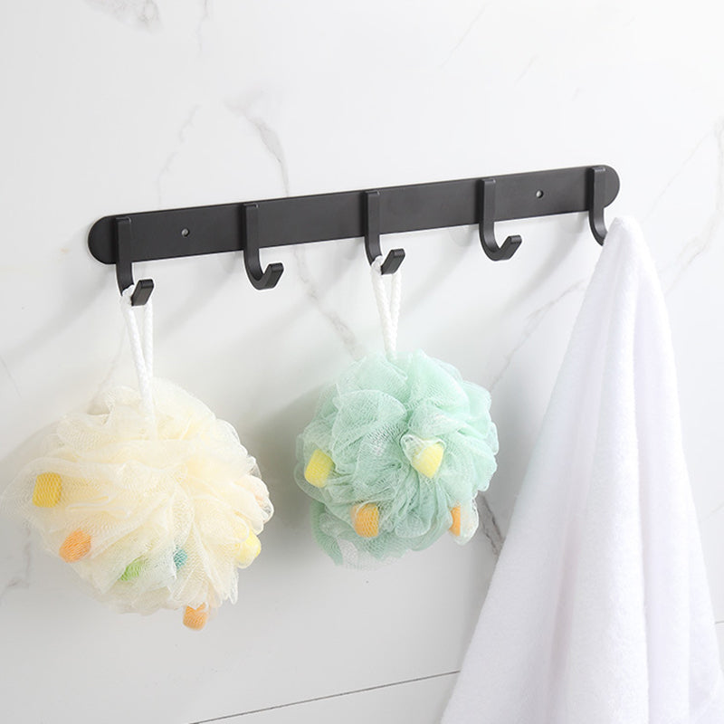 Modern Matt Black Bathroom Shelf Paper Holder Bathroom Accessory Set
