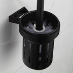 Modern Matt Black Bathroom Shelf Paper Holder Bathroom Accessory Set