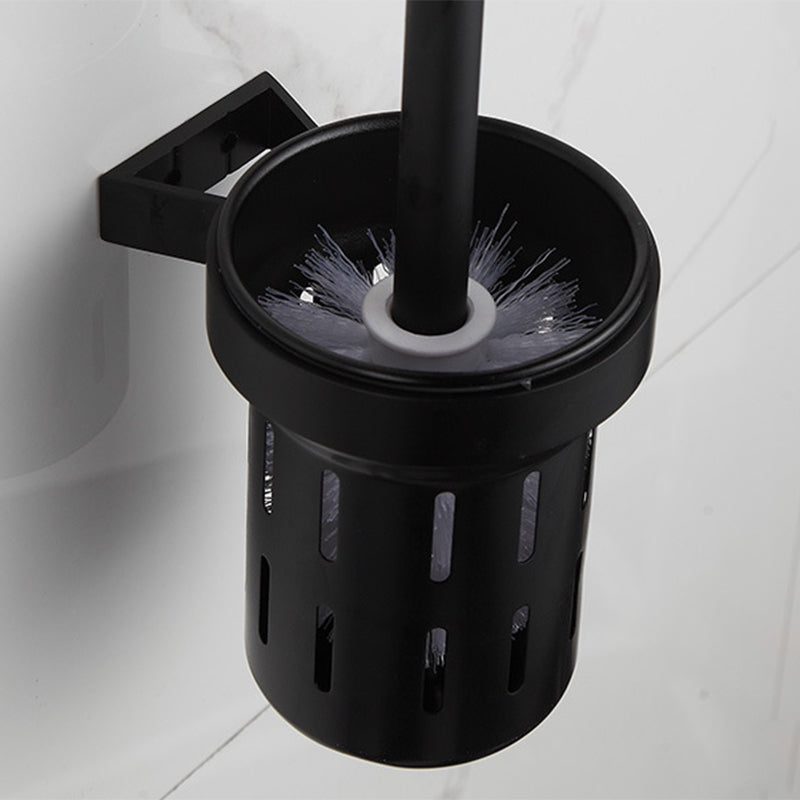 Modern Matt Black Bathroom Shelf Paper Holder Bathroom Accessory Set