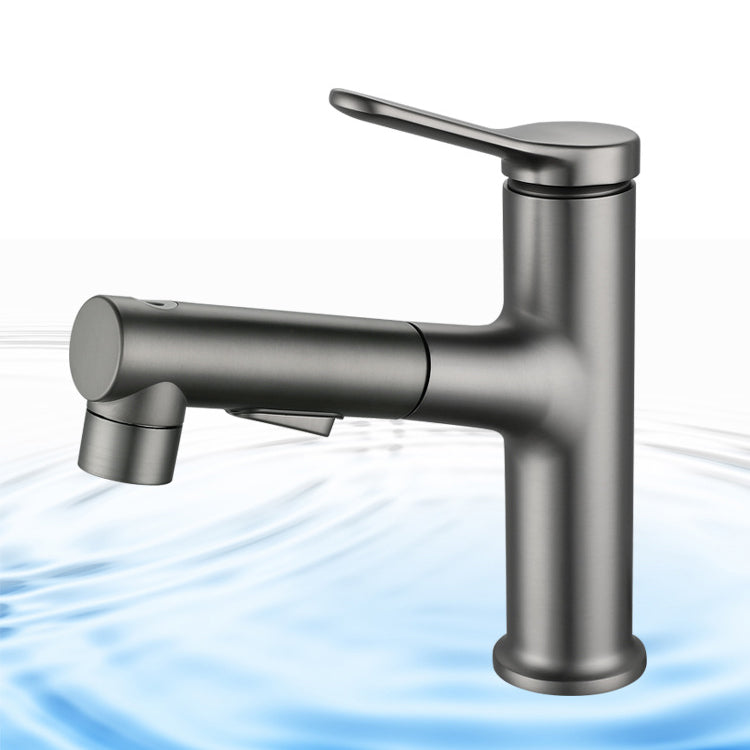 Extendable Bathroom Faucet Brass Modern Faucet with Water Hose