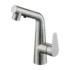 Contemporary Vessel Faucet Pull-Out Faucet with Single Lever Handle