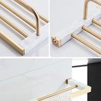 Modern White Bathroom Accessory As A Single Piece Or In A Set Made Of Marble