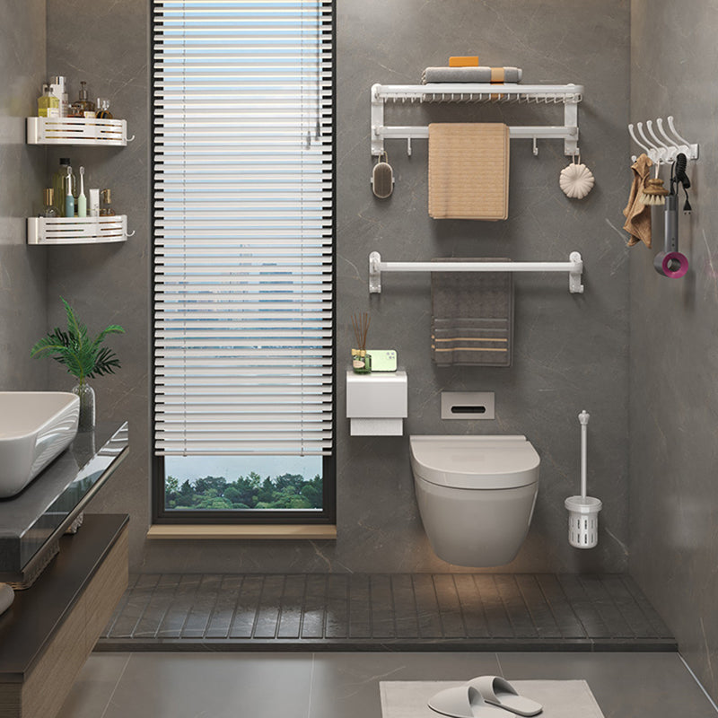 Modern Bathroom Accessory Set White Paper Holder Bathroom Shelf Bathroom Fittings Set