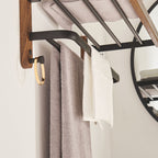 Modern Bathroom Accessory Set Aluminum & Wood Bathroom Fittings Set