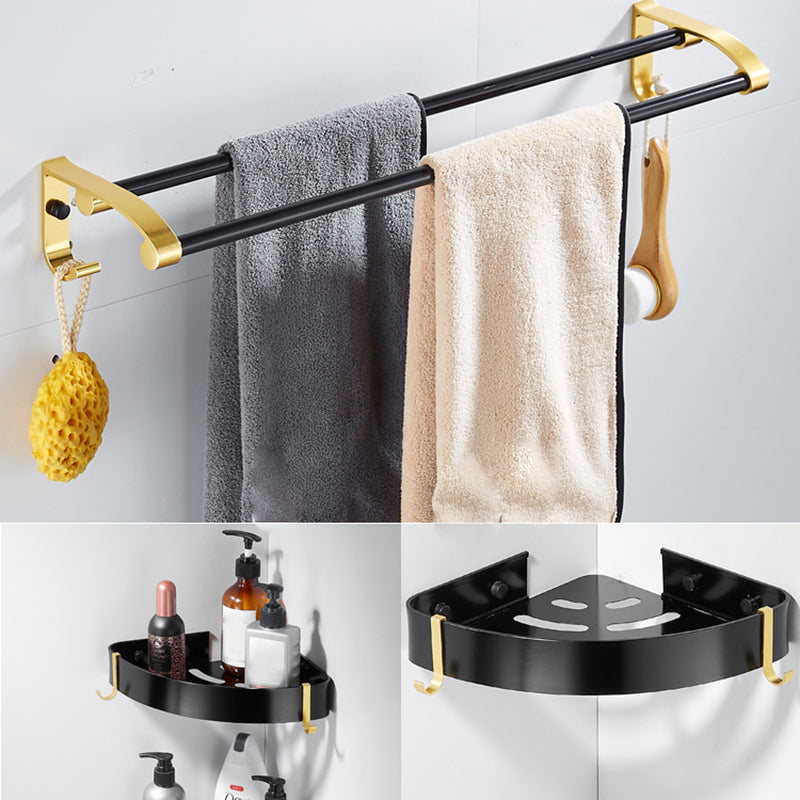 6-piece contemporary bathroom accessory set bathroom shelf/towel bar paper holder included
