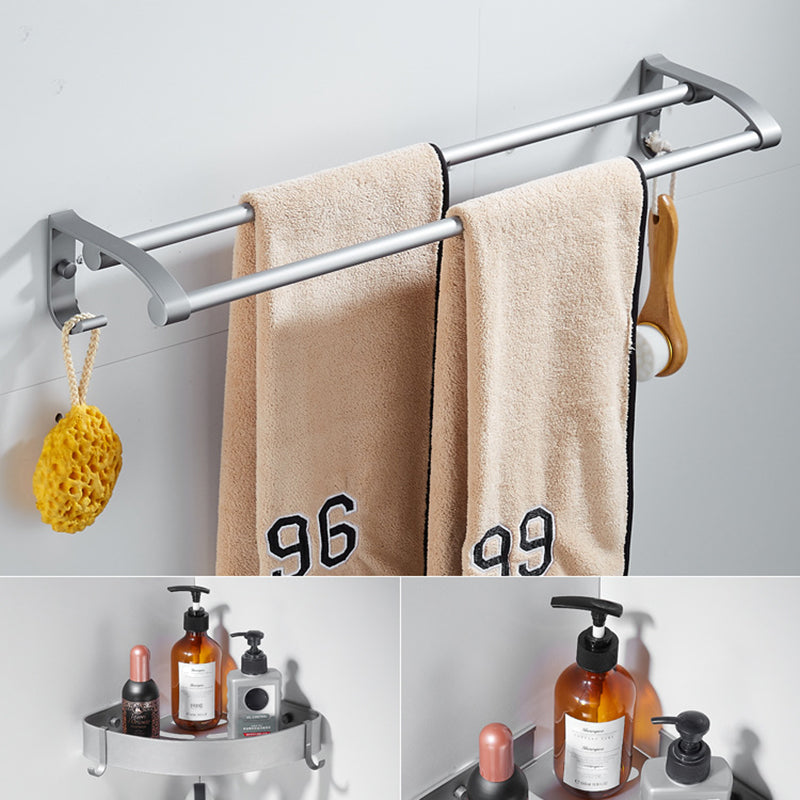 6-piece contemporary bathroom accessory set bathroom shelf/towel bar paper holder included