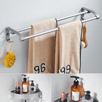 6-piece contemporary bathroom accessory set bathroom shelf/towel bar paper holder included