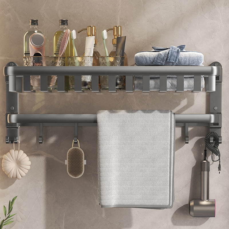 Modern Bathroom Accessory Set Gray Bathroom Shelf Paper Holder Bathroom Accessory Kit