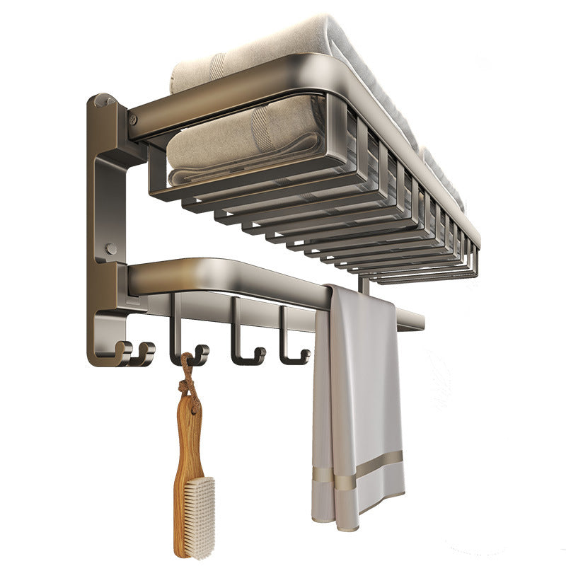 Modern Bathroom Accessories Set Gray Bathroom Shelf Paper Holder Bathroom Accessories Kit