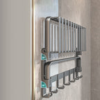 Modern Bathroom Accessories Set Gray Bathroom Shelf Paper Holder Bathroom Accessories Kit