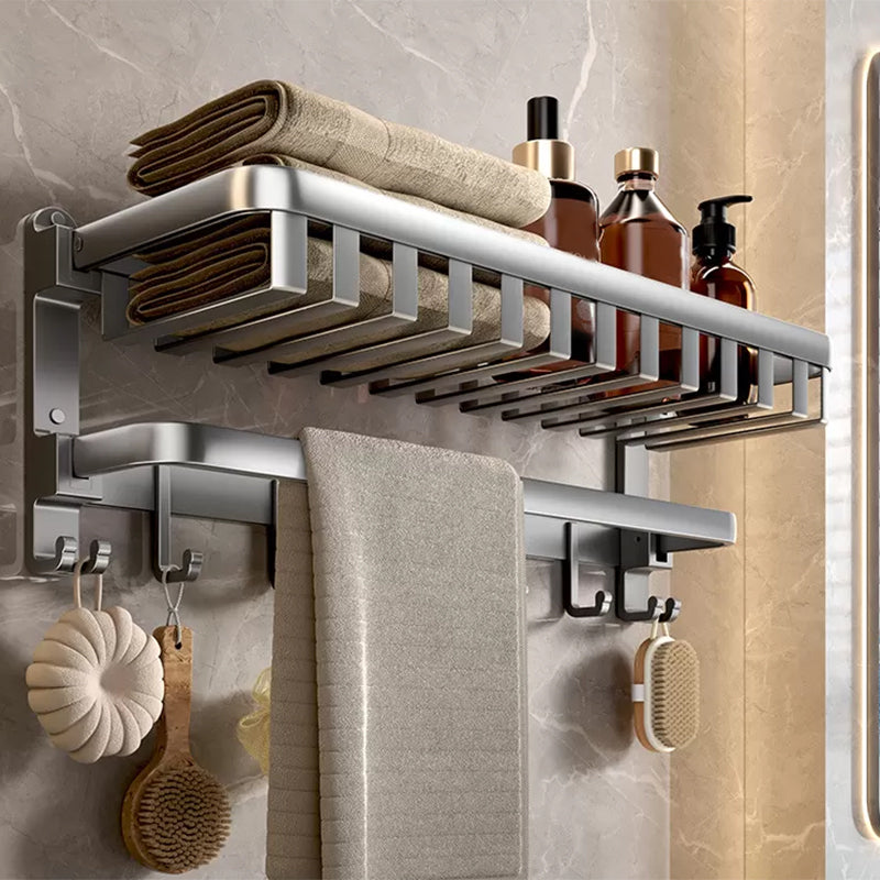Modern Bathroom Accessories Set Gray Bathroom Shelf Paper Holder Bathroom Accessories Kit