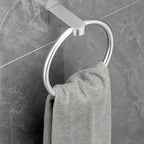 6-piece Chrome Bathroom Accessory as Individual Piece or as Set with Towel Ring Bar
