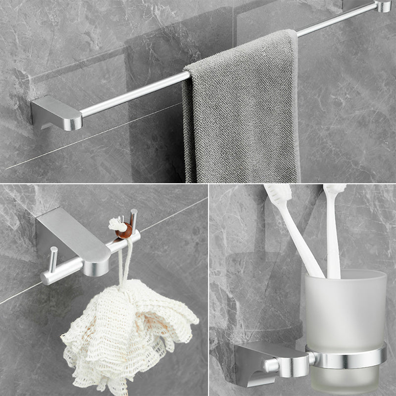 6-piece Chrome Bathroom Accessory as Individual Piece or as Set with Towel Ring Bar