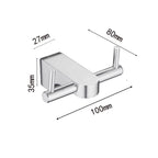 6-piece Chrome Bathroom Accessory as Individual Piece or as Set with Towel Ring Bar