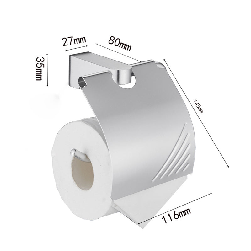 6-piece Chrome Bathroom Accessory as Individual Piece or as Set with Towel Ring Bar